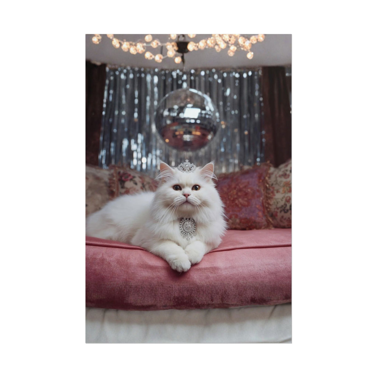 Luxury Cat Wall Art Royal Cat Rolled Poster Pet Lover Gift Cat Lover Gift Rolled Poster