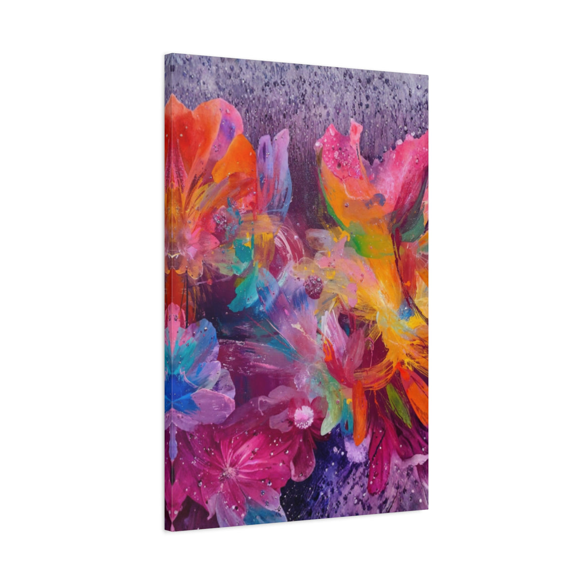 Abstract Floral botanical Canvas Wall Art – Luxury Modern Statement Art for Living Room & Home Decor