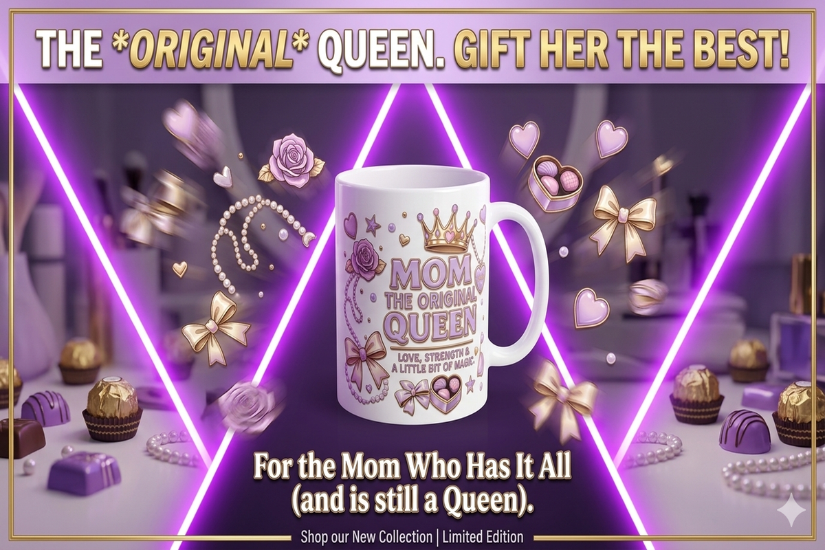 Mom Is the Real Queen Coffee Mug | Stylish Mom Drinkware