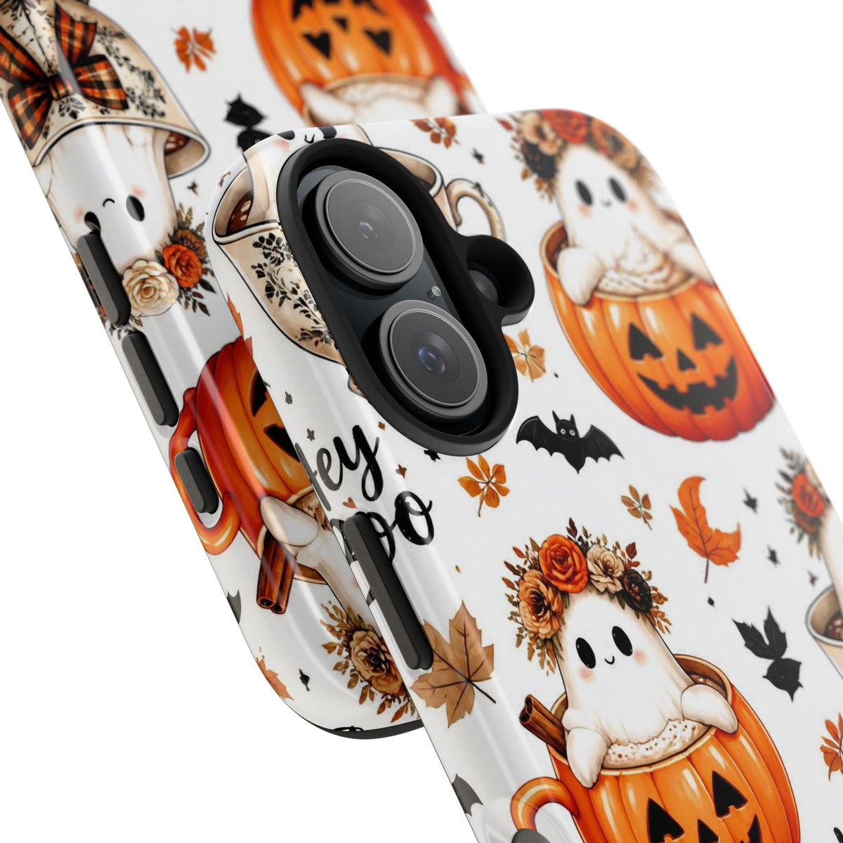 Hey Boo Halloween Phone Case Spooky Ghost Tough Protective iPhone Samsung Galaxy Cover Festive Collection