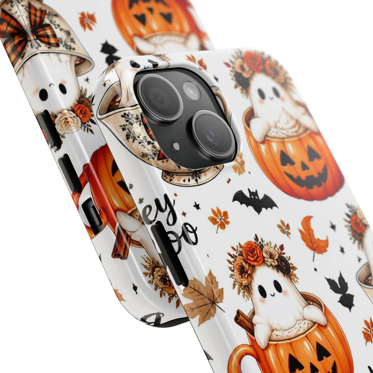 Hey Boo Halloween Phone Case Spooky Ghost Tough Protective iPhone Samsung Galaxy Cover Festive Collection