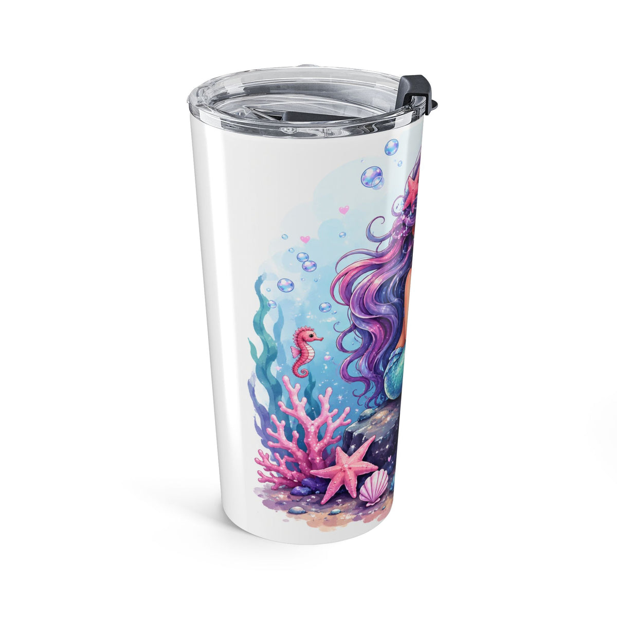 Cute Mermaid Tumbler for Girls Kids Mermaid Drinkware Magical Ocean Gift for Mermaid Lovers Birthday Gift for Girls drinkware