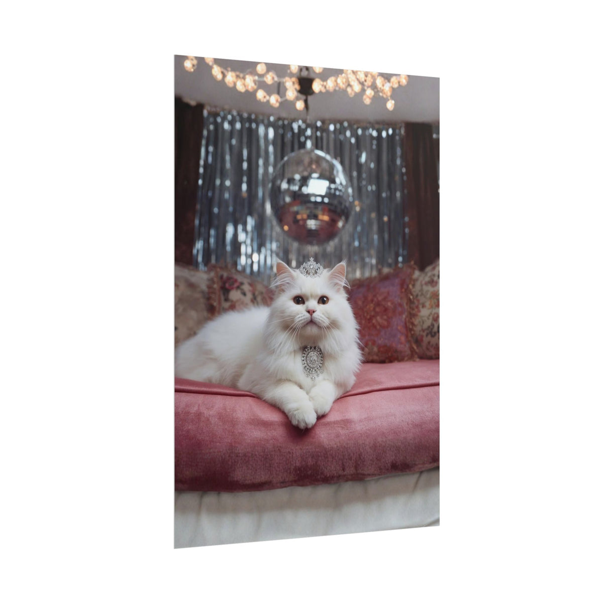 Luxury Cat Wall Art Royal Cat  Rolled Poster Pet Lover Gift Cat Lover Gift Rolled Poster