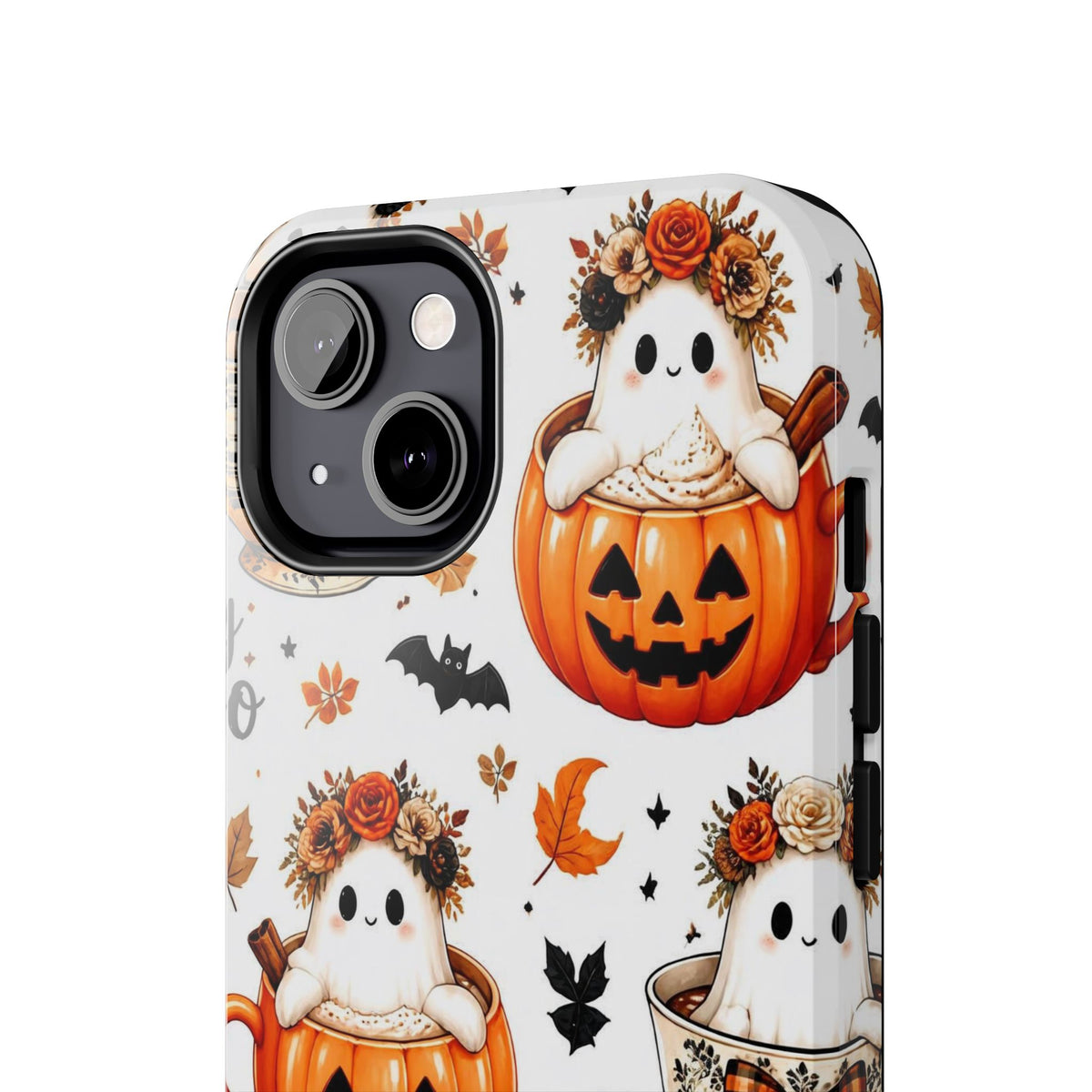Hey Boo Halloween Phone Case Spooky Ghost Tough Protective iPhone Samsung Galaxy Cover Festive Collection