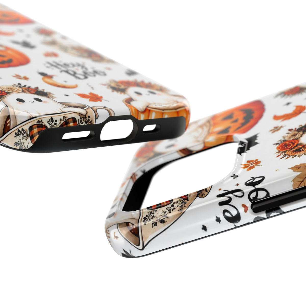 Hey Boo Halloween Phone Case Spooky Ghost Tough Protective iPhone Samsung Galaxy Cover Festive Collection