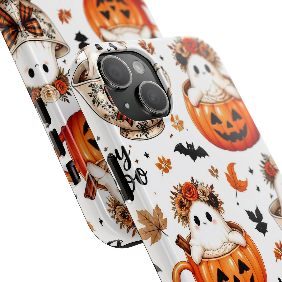 Hey Boo Halloween Phone Case Spooky Ghost Tough Protective iPhone Samsung Galaxy Cover Festive Collection