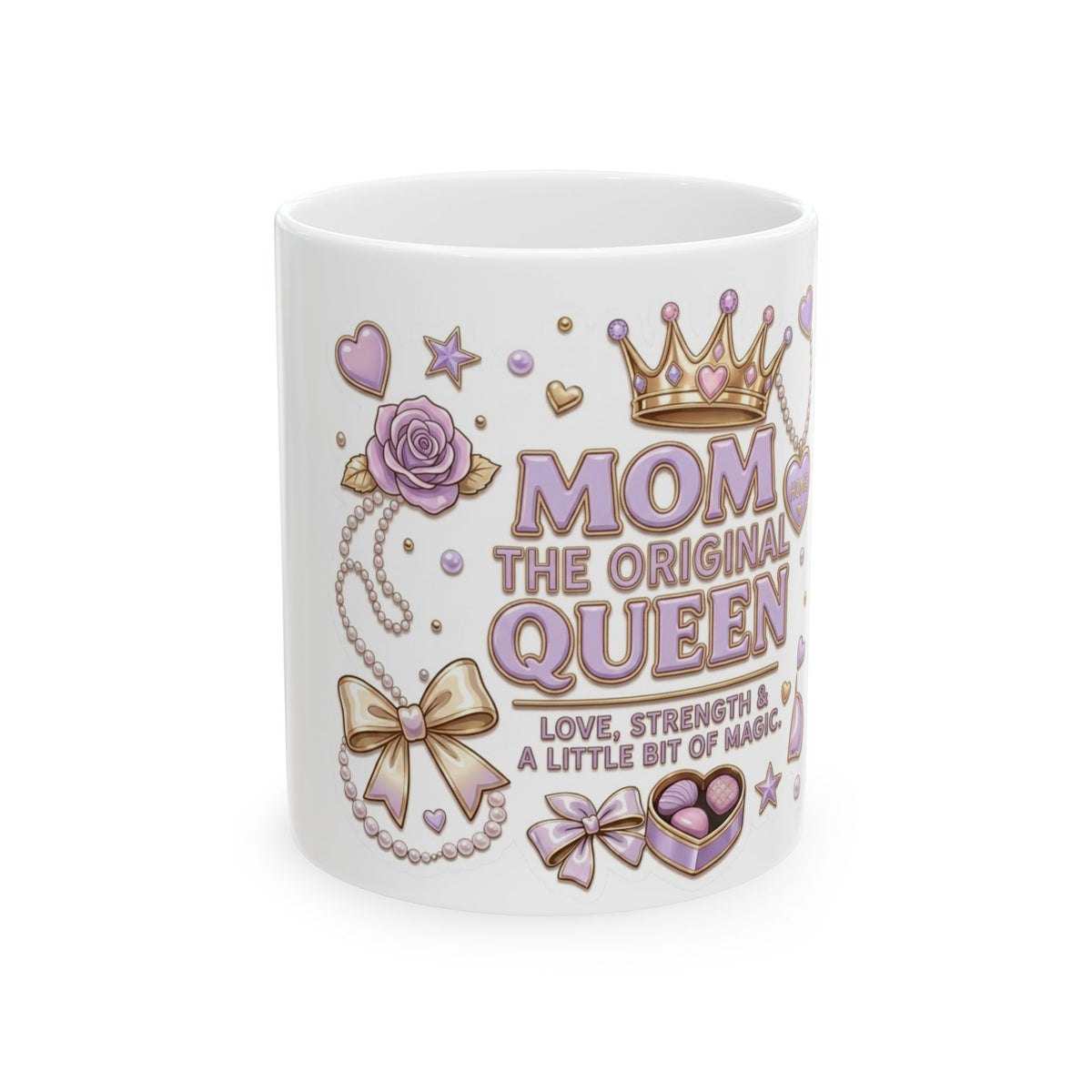 Mom Is the Real Queen Coffee Mug | Stylish Mom Drinkware