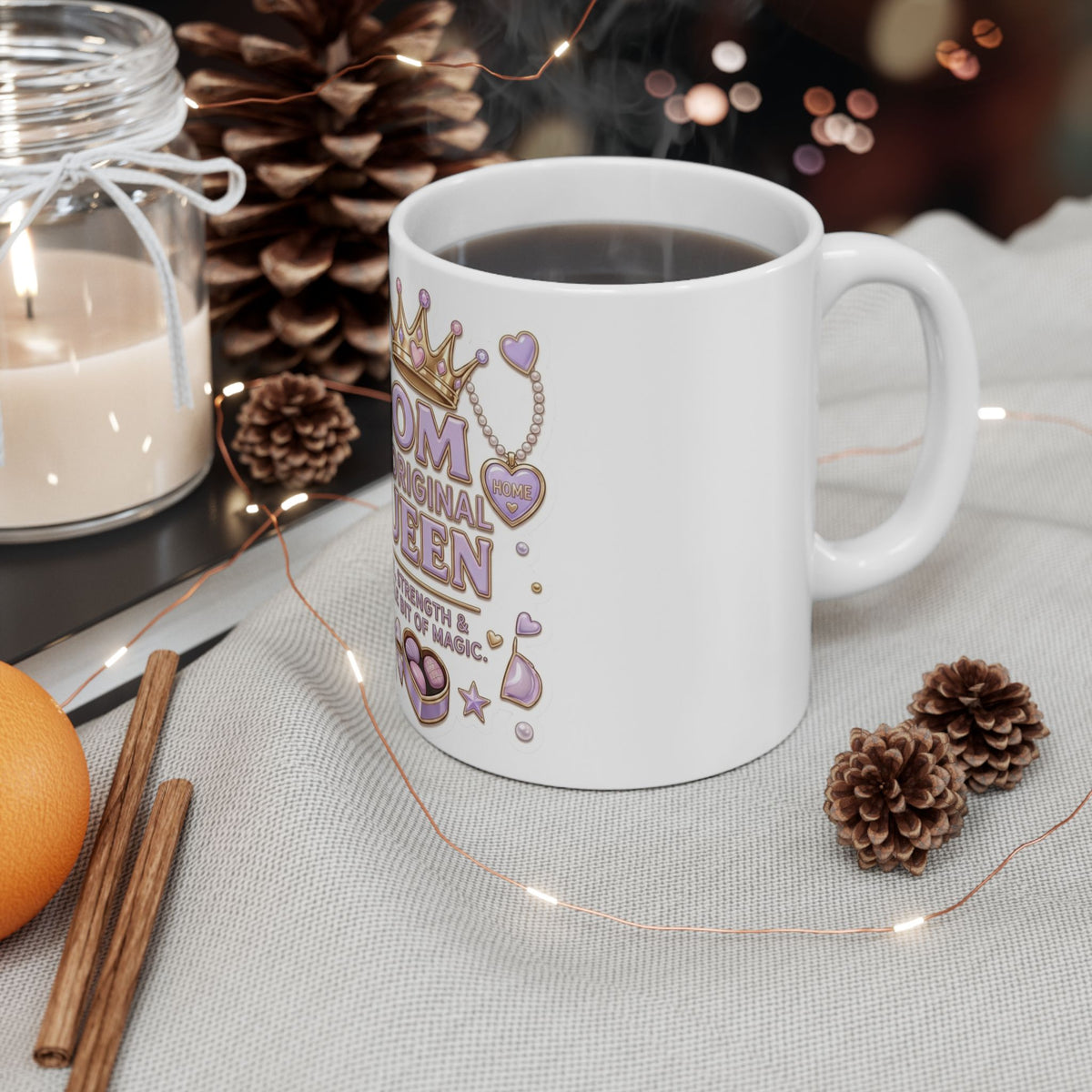 Mom Is the Real Queen Coffee Mug | Stylish Mom Drinkware
