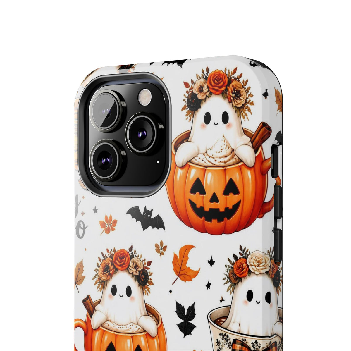Hey Boo Halloween Phone Case Spooky Ghost Tough Protective iPhone Samsung Galaxy Cover Festive Collection