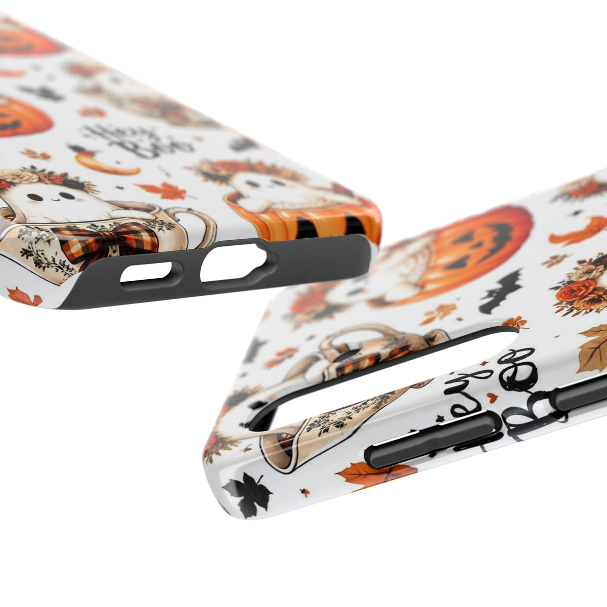 Hey Boo Halloween Phone Case Spooky Ghost Tough Protective iPhone Samsung Galaxy Cover Festive Collection