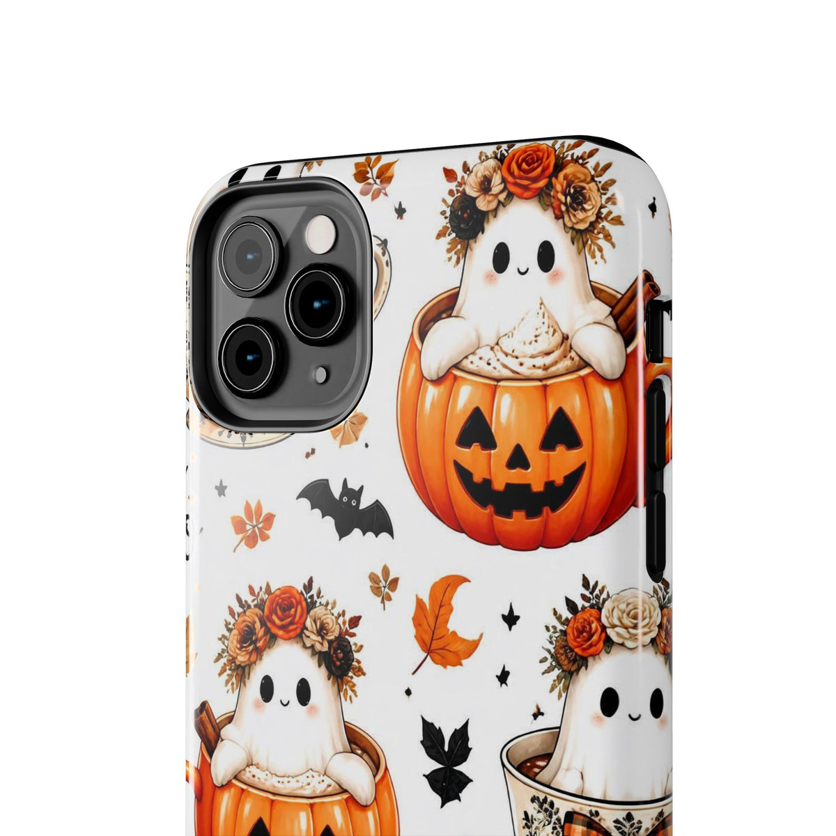 Hey Boo Halloween Phone Case Spooky Ghost Tough Protective iPhone Samsung Galaxy Cover Festive Collection
