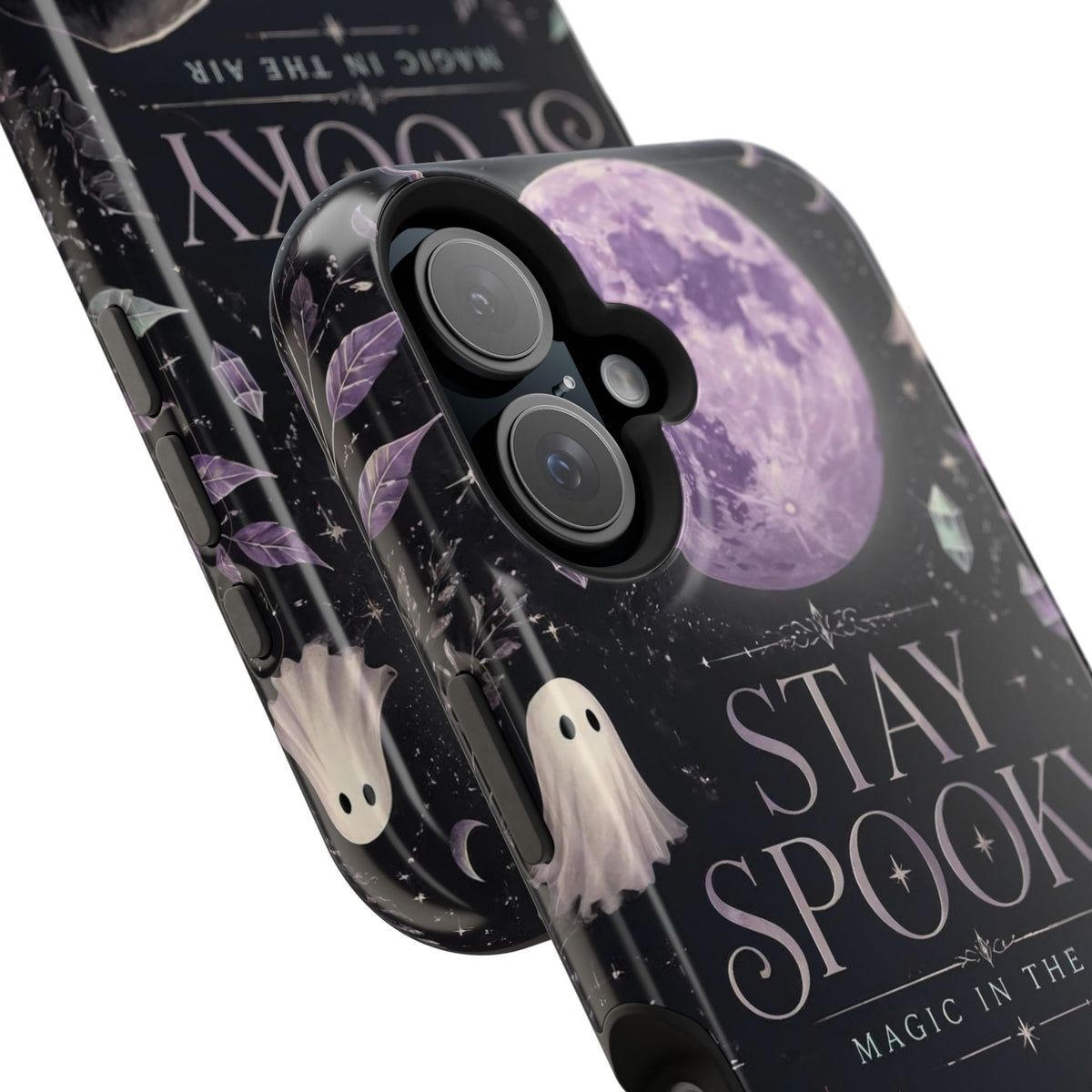 Stay Spooky Halloween Phone Case Witchy Purple Moon Tough Protective iPhone Samsung Galaxy Cover Festive Collection