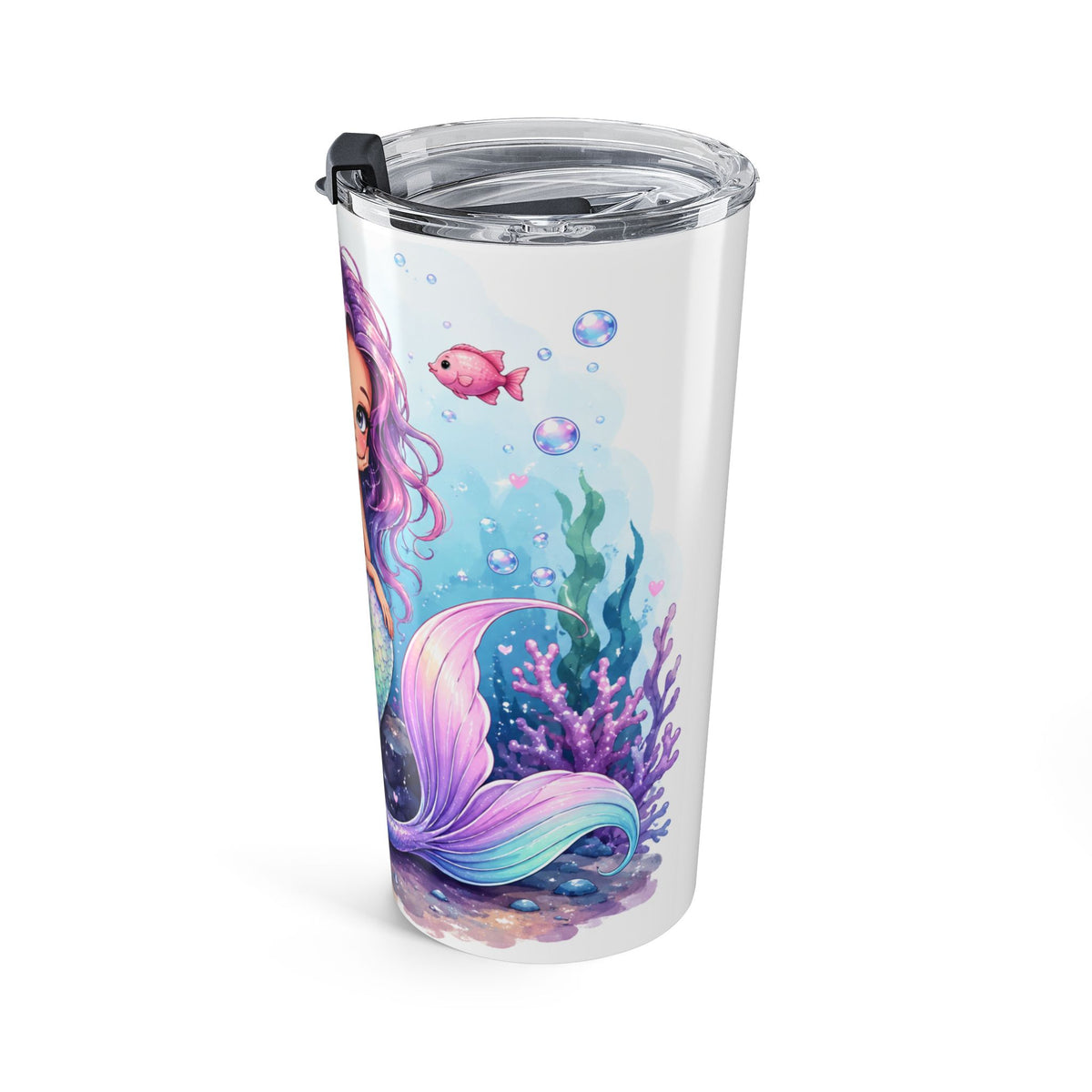 Cute Mermaid Tumbler for Girls Kids Mermaid Drinkware Magical Ocean Gift for Mermaid Lovers Birthday Gift for Girls drinkware