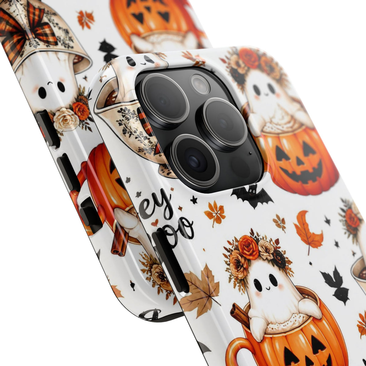 Hey Boo Halloween Phone Case Spooky Ghost Tough Protective iPhone Samsung Galaxy Cover Festive Collection