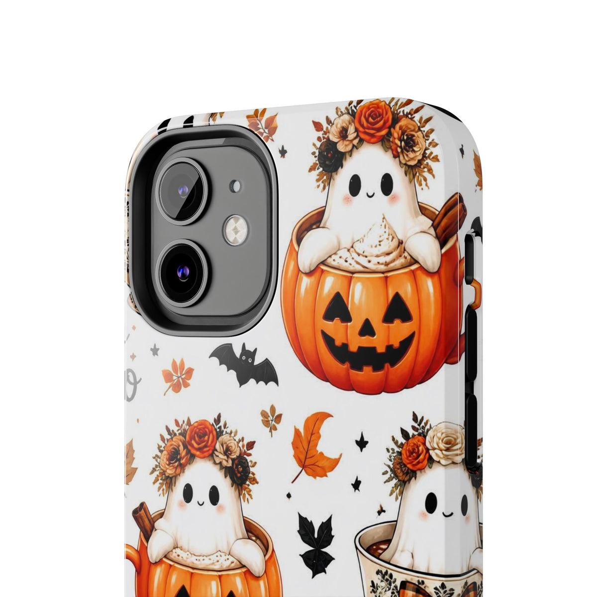 Hey Boo Halloween Phone Case Spooky Ghost Tough Protective iPhone Samsung Galaxy Cover Festive Collection