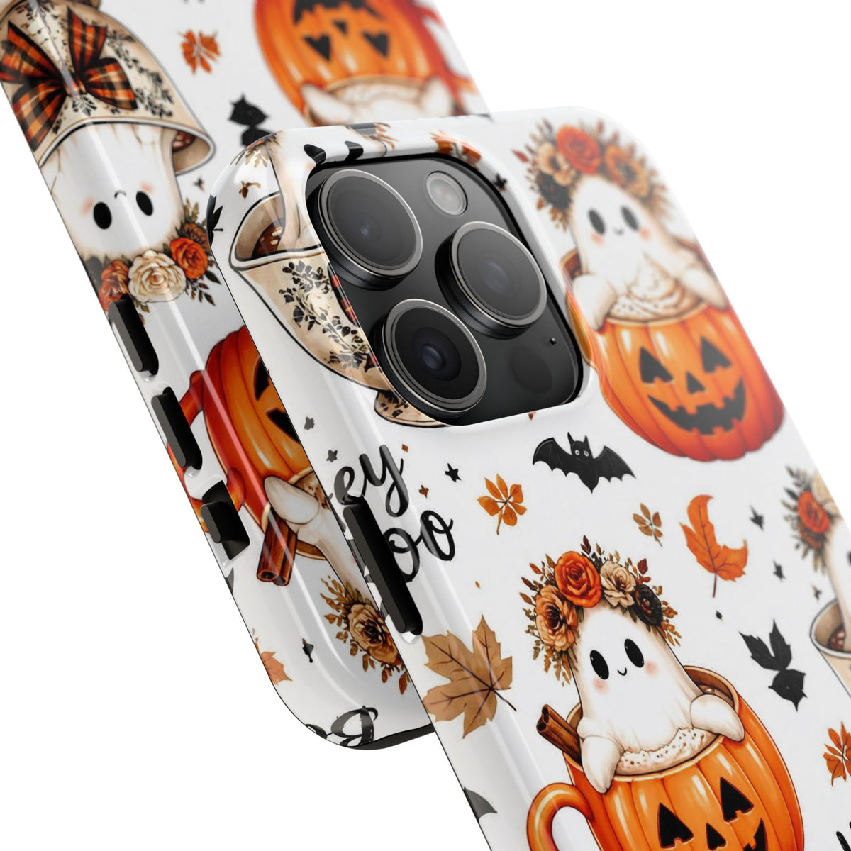 Hey Boo Halloween Phone Case Spooky Ghost Tough Protective iPhone Samsung Galaxy Cover Festive Collection