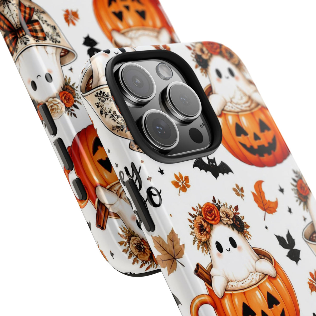 Hey Boo Halloween Phone Case Spooky Ghost Tough Protective iPhone Samsung Galaxy Cover Festive Collection