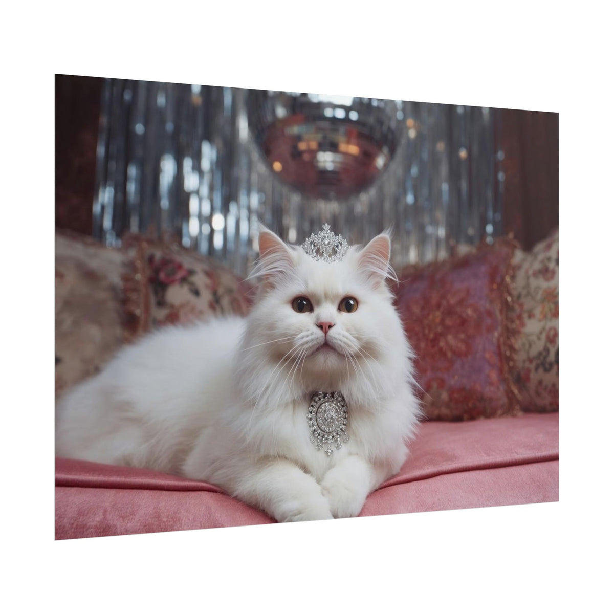 Luxury Cat Wall Art Royal Cat  Rolled Poster Pet Lover Gift Cat Lover Gift Rolled Poster