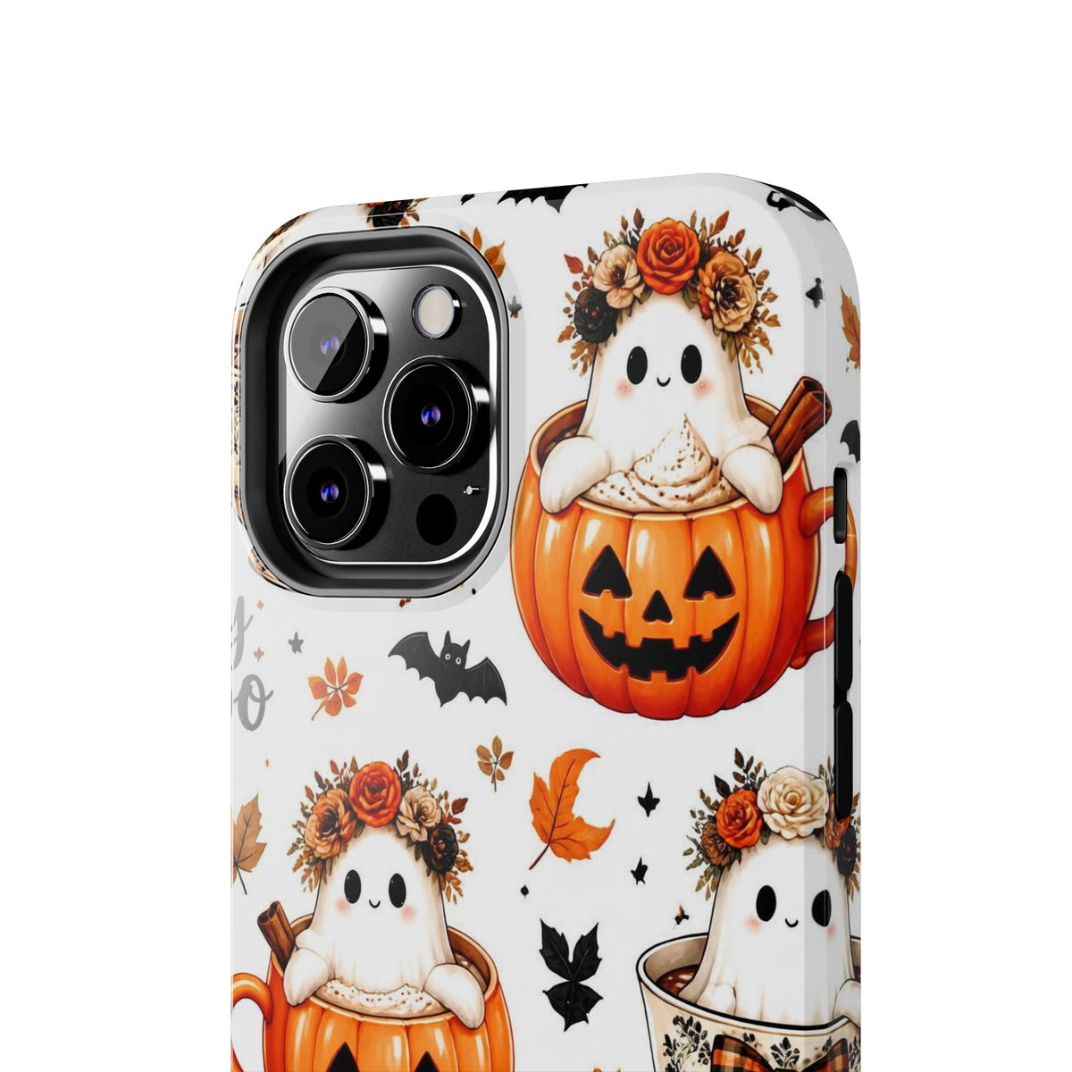 Hey Boo Halloween Phone Case Spooky Ghost Tough Protective iPhone Samsung Galaxy Cover Festive Collection