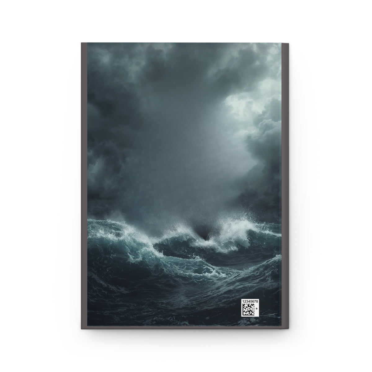 Pirate Ship Hardcover Journal, Dark Moody Nautical Writing Notebook, Stormy Sea Captains Log A5 Diary, Gothic Office DecorHardcover Journal Matte (Lined)