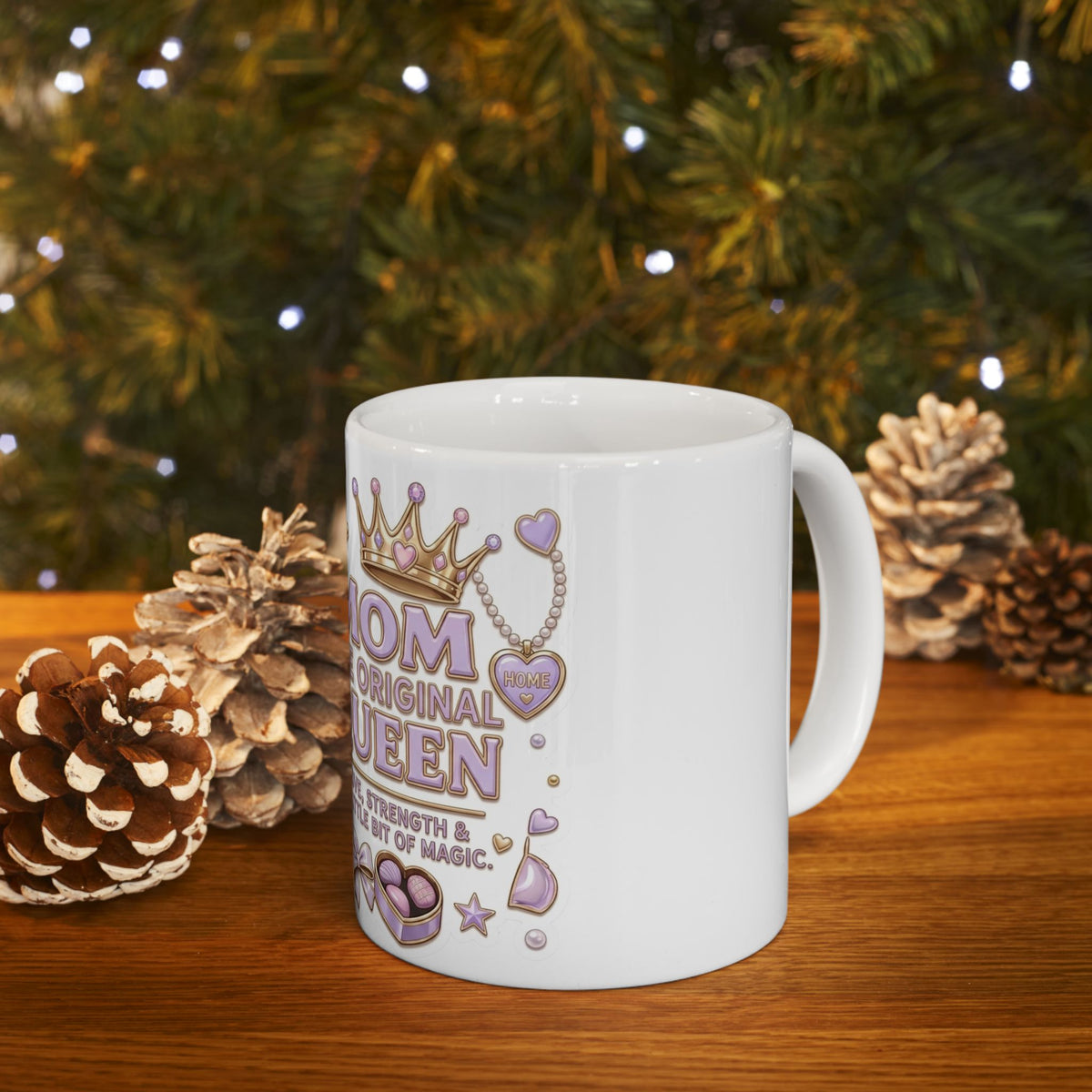 Mom Is the Real Queen Coffee Mug | Stylish Mom Drinkware