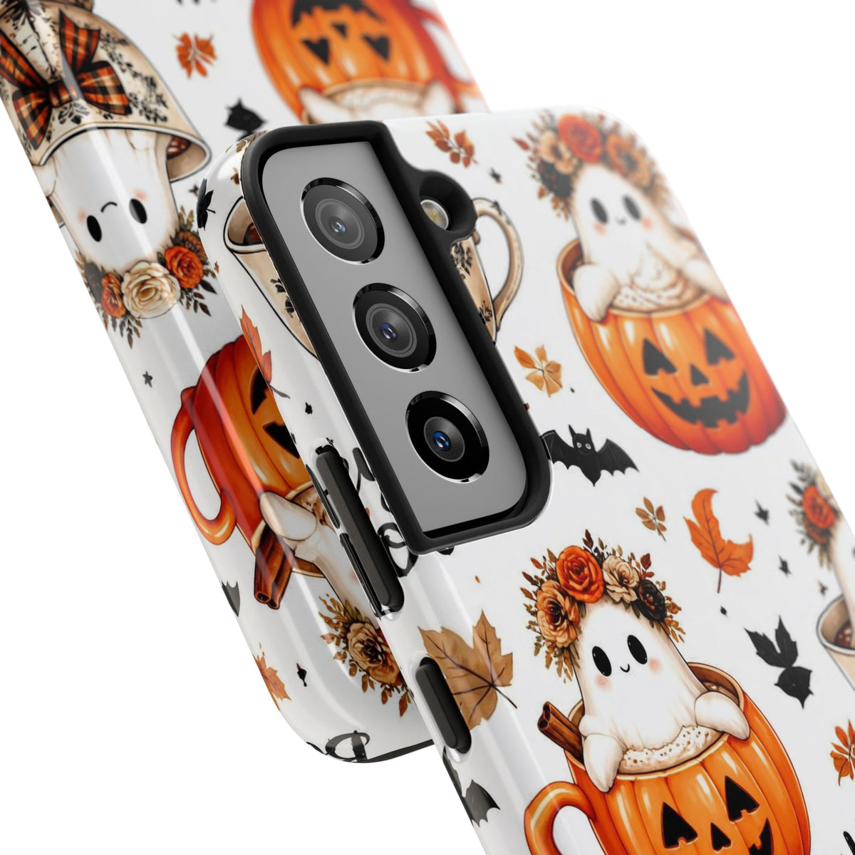 Hey Boo Halloween Phone Case Spooky Ghost Tough Protective iPhone Samsung Galaxy Cover Festive Collection