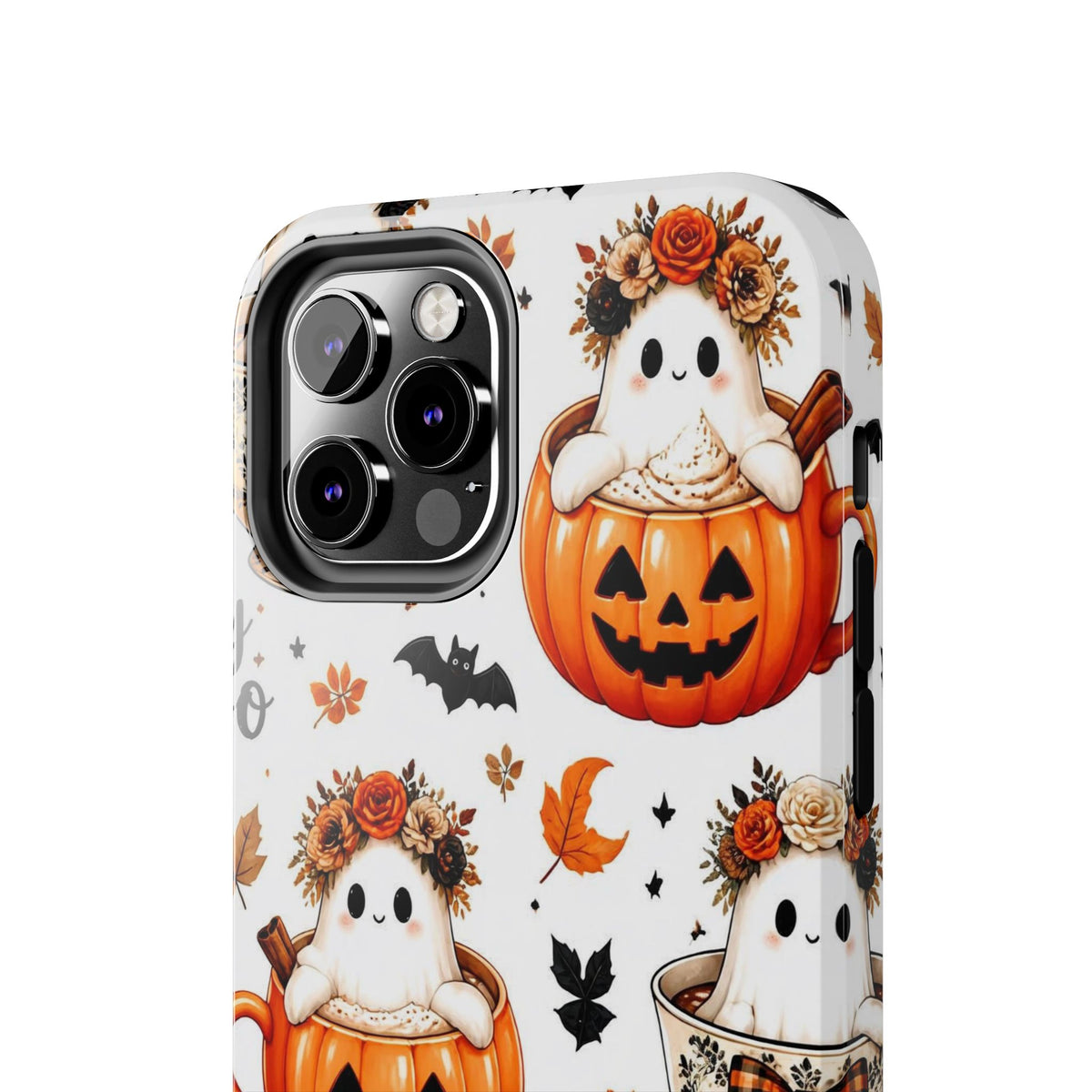 Hey Boo Halloween Phone Case Spooky Ghost Tough Protective iPhone Samsung Galaxy Cover Festive Collection