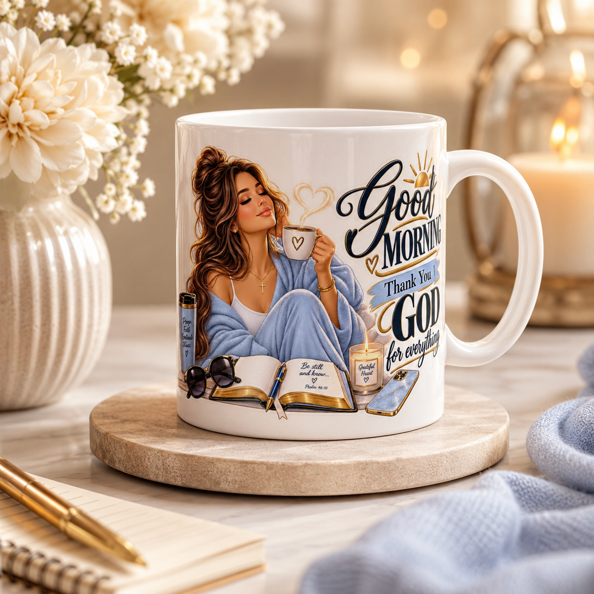 Good Morning Thank You My God For Everything Mug | Christian Faith Coffee Cup \Drinkware