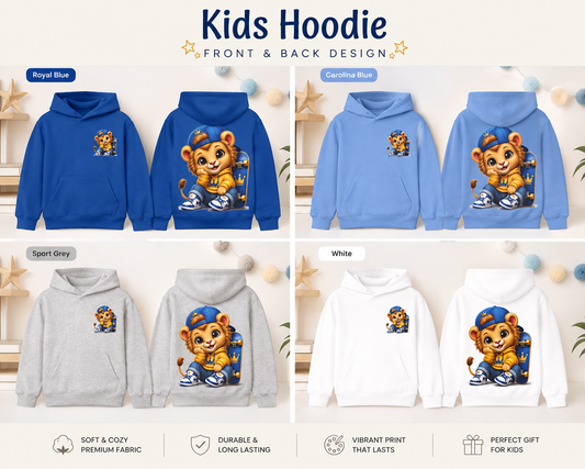 Cute animated Hoodie Cozy Aesthetic Kids Graphic Sweatshirt