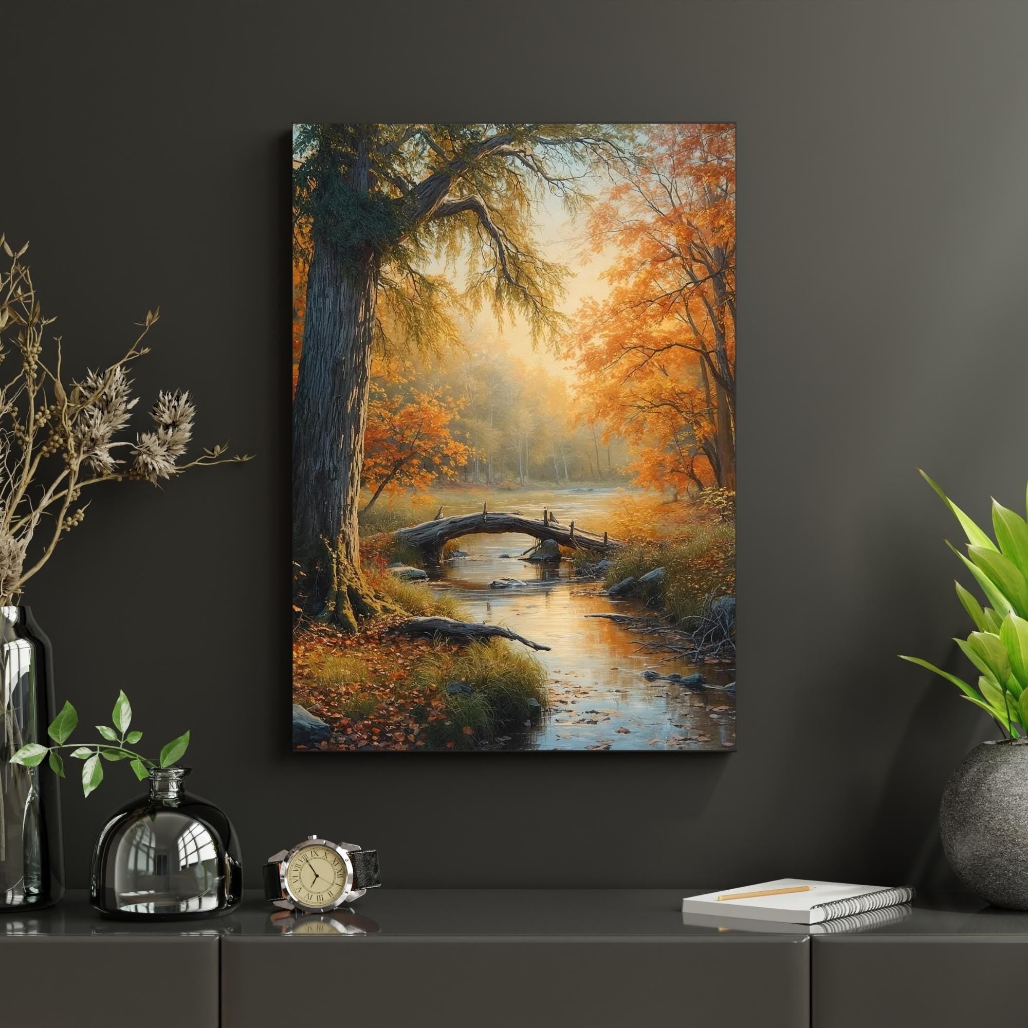 Nature Browns Canvas Wall Art Printable Earth Tone Landscape Organic Textured Minimalist Natural Decor Digital Download