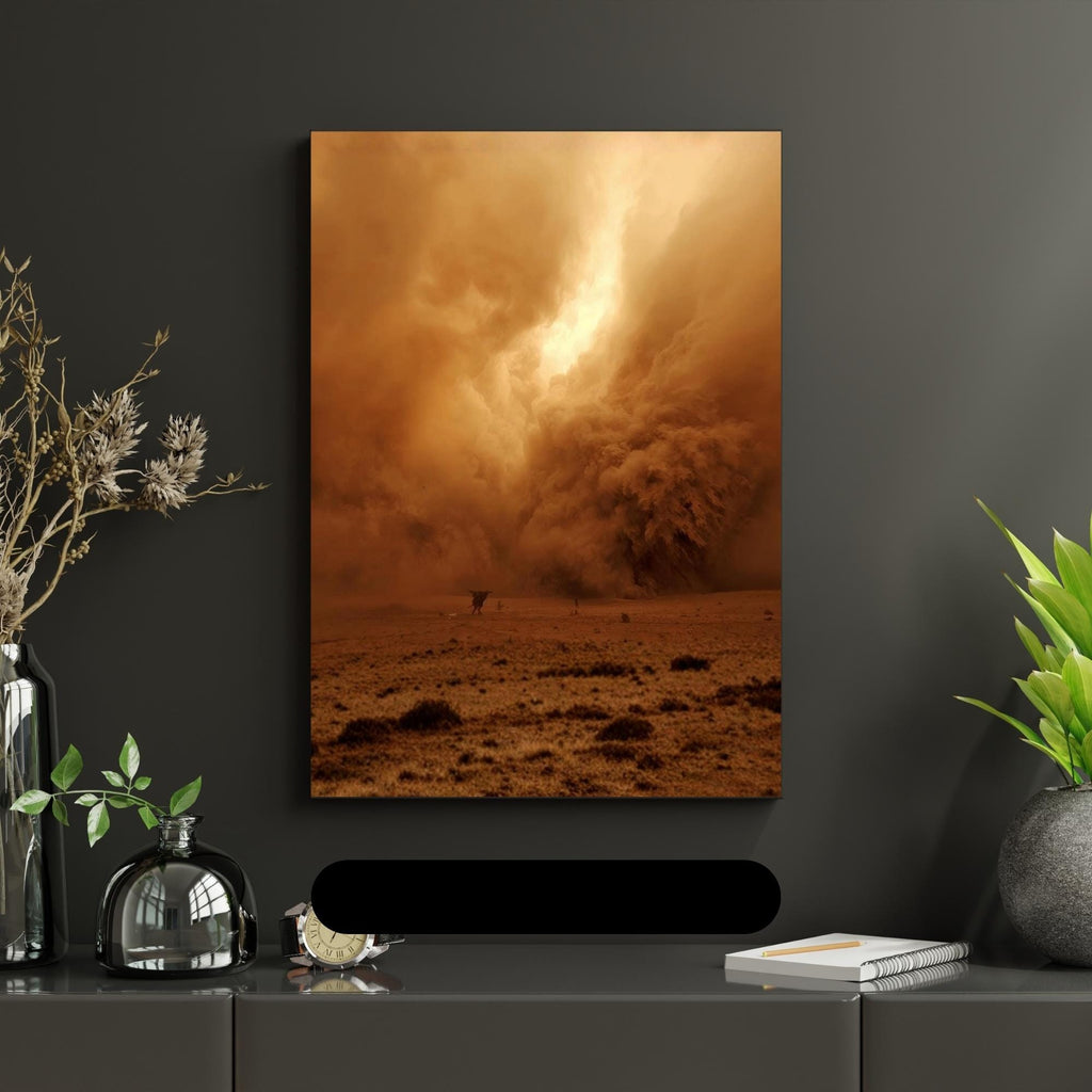 Desert Sandstorm Wall Art Printable Dramatic Dune Landscape Nature Photography Moody Minimalist Travel Decor Digital Download