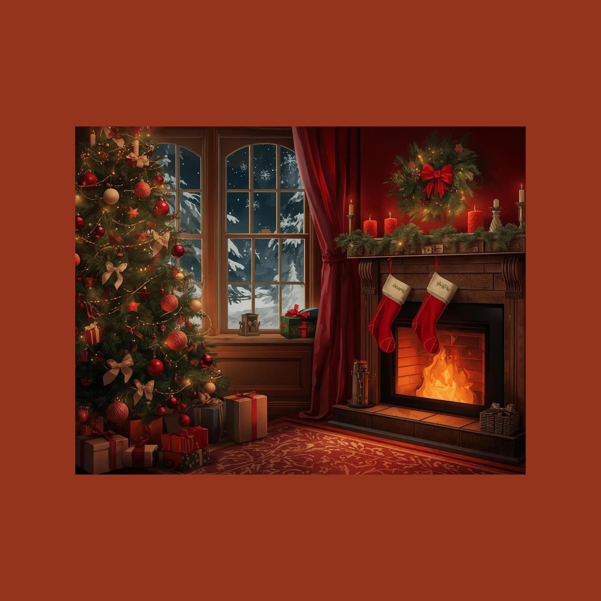 christmas tree and decoration image