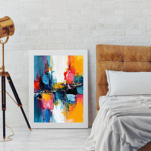 Abstract Acrylic Design Wall Art Printable Modern Fluid Painting Textured Color Splash Contemporary Home Decor Digital Download