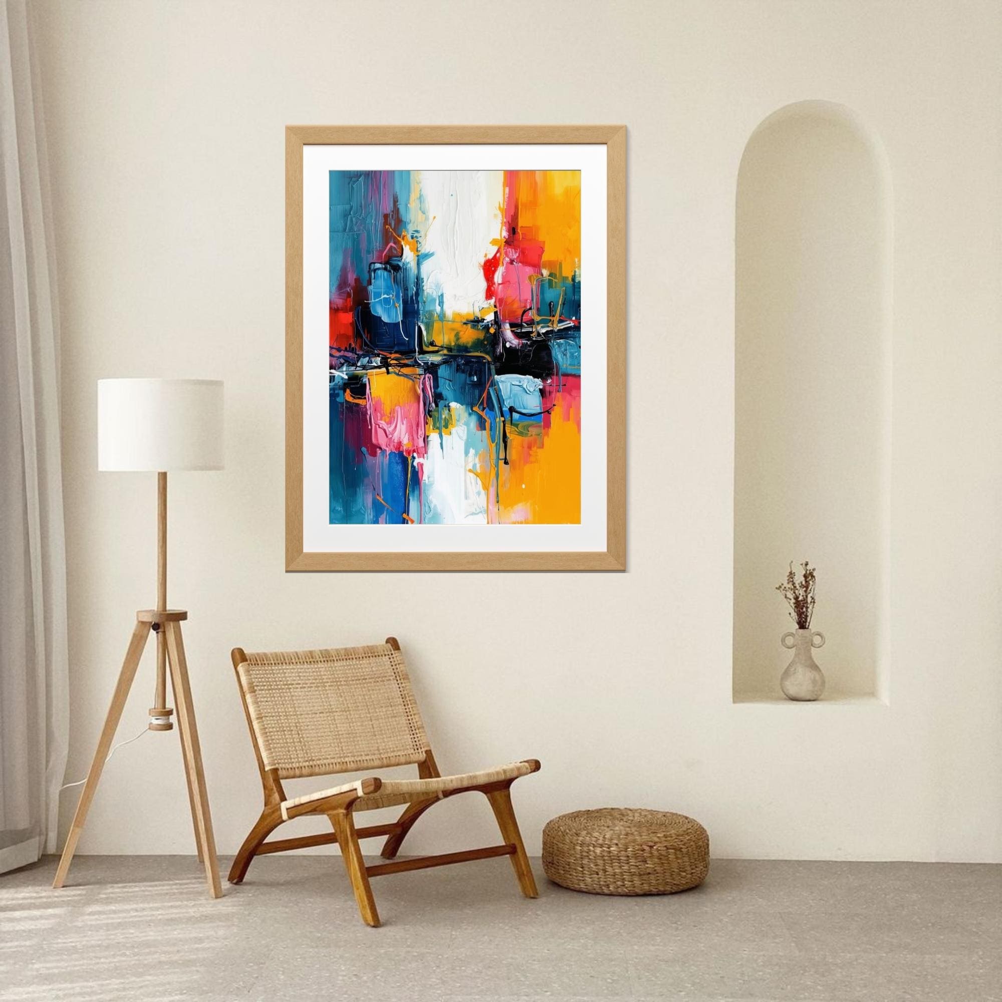 Abstract Acrylic Design Wall Art Printable Modern Fluid Painting Textured Color Splash Contemporary Home Decor Digital Download