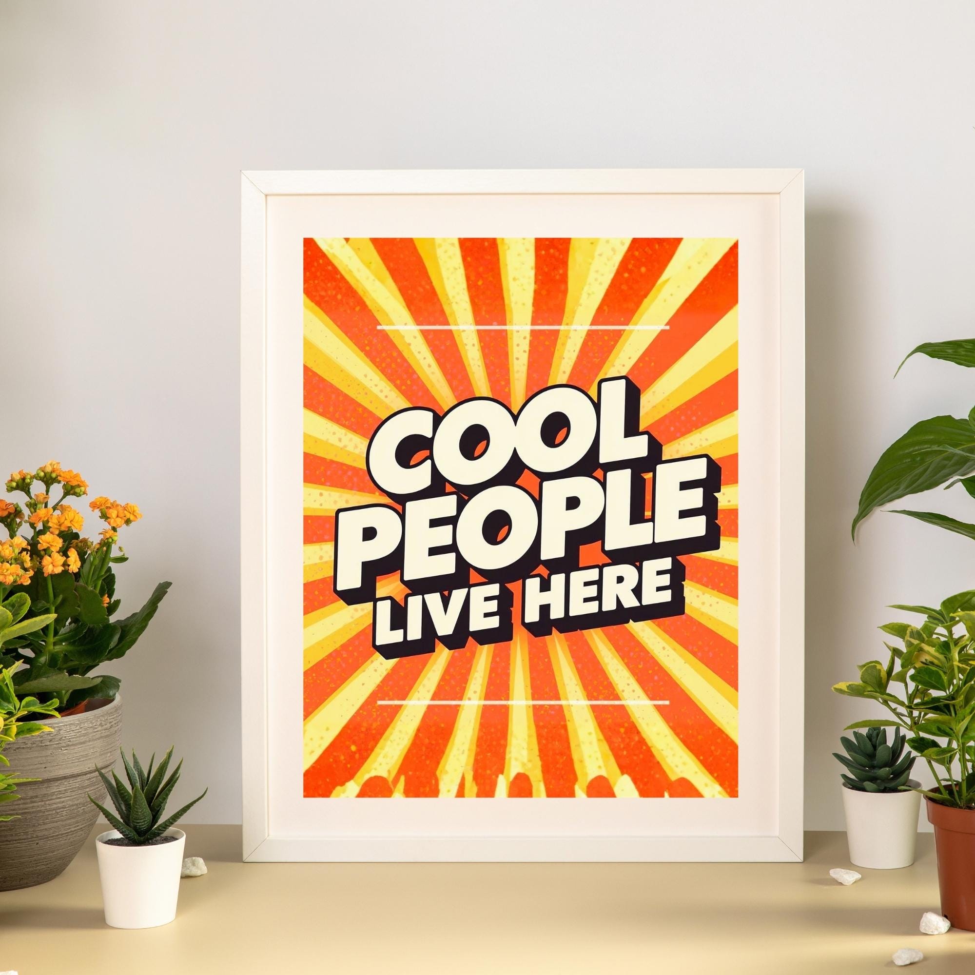 Bold Pop Art Typography Wall Art Printable Retro Modern Statement Poster Vibrant Color Minimalist Home Decor Digital Download