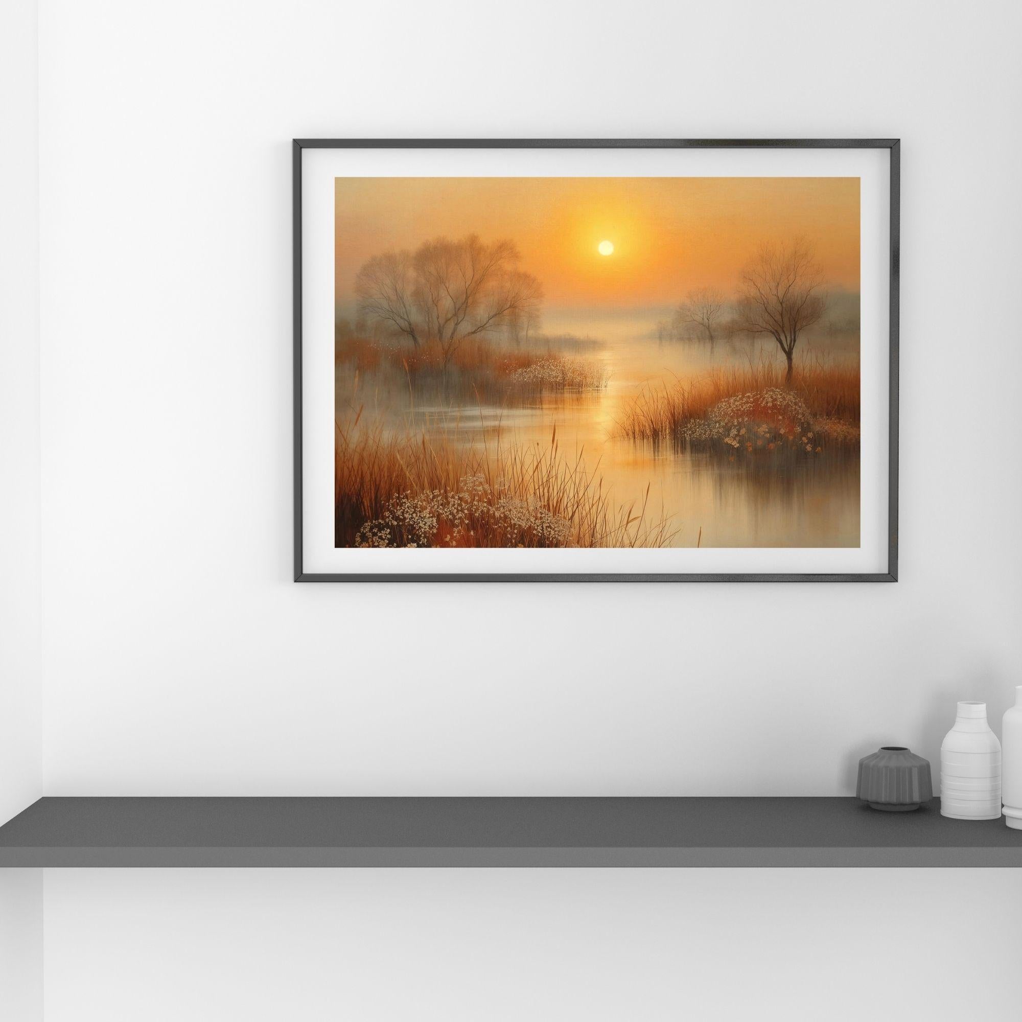 Minimal Landscape Wall Art Printable Modern Nature Scene Abstract Minimalist Scenery Neutral Aesthetic Home Decor Digital Download