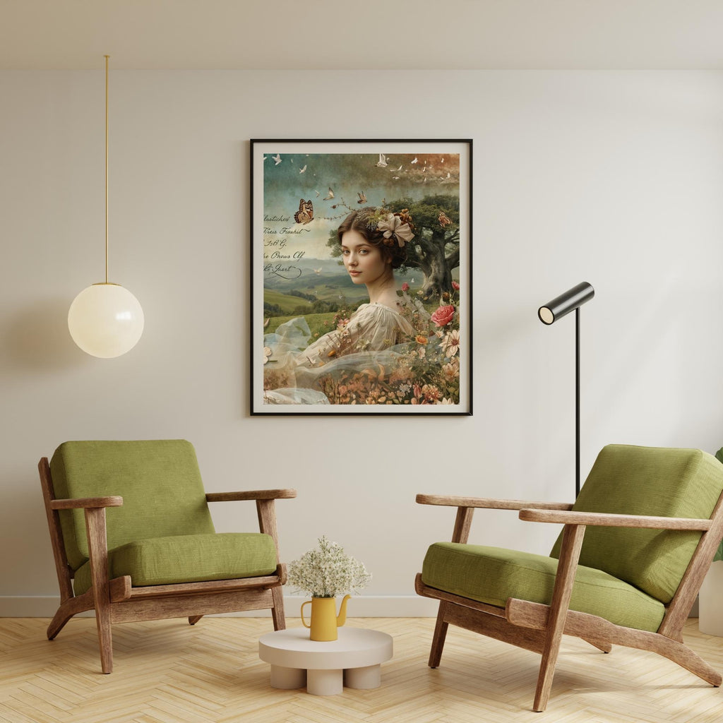 Eclectic Woman Portrait Collage Wall Art Printable Modern Abstract Fashion Editorial Mixed Media Digital Art Home Decor Digital Download