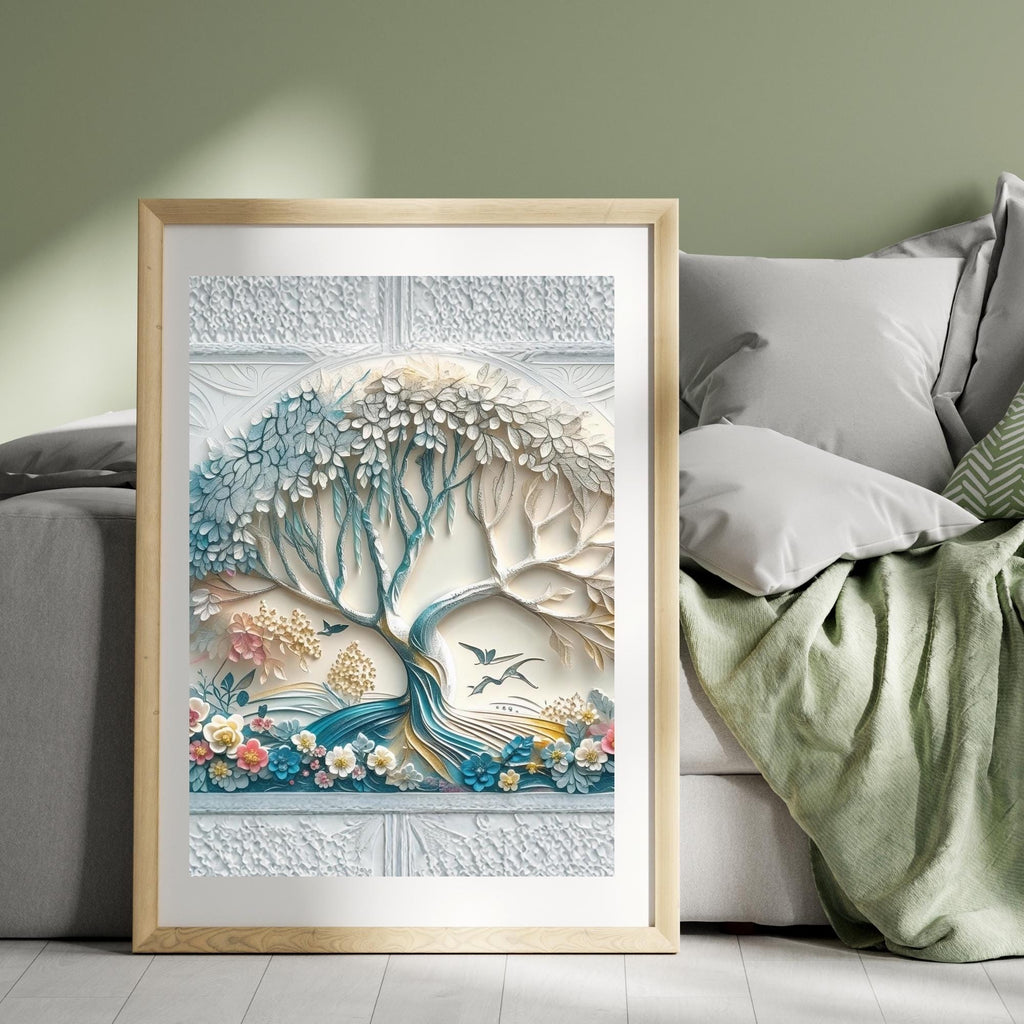 Minimalist Tree Illustration Wall Art Printable Nature Inspired Landscape Print Modern Botanical Decor Digital Download Home Art