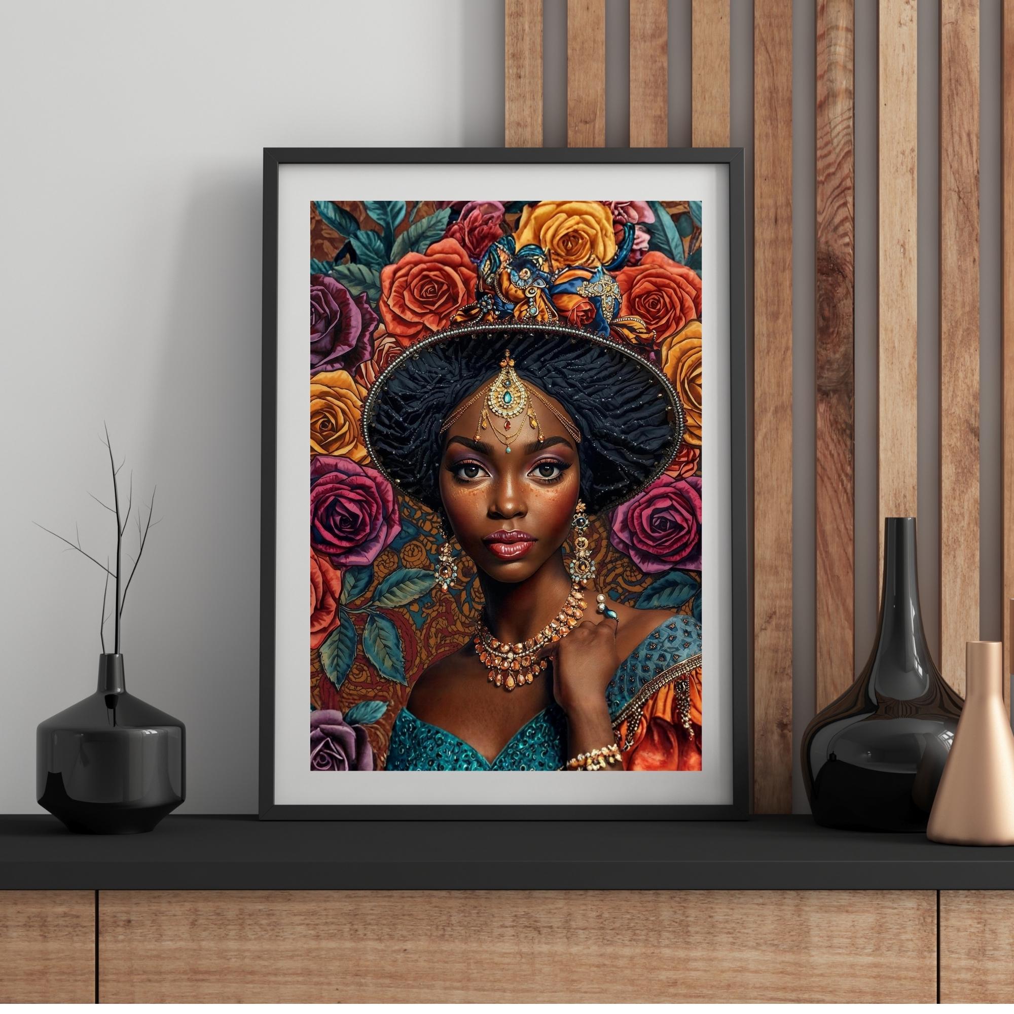 Fabric Textile Portrait of Elegant Woman Luxury Fashion Inspired Wall Art  Style Digital Print Modern Aesthetic Home Decor Instant Download