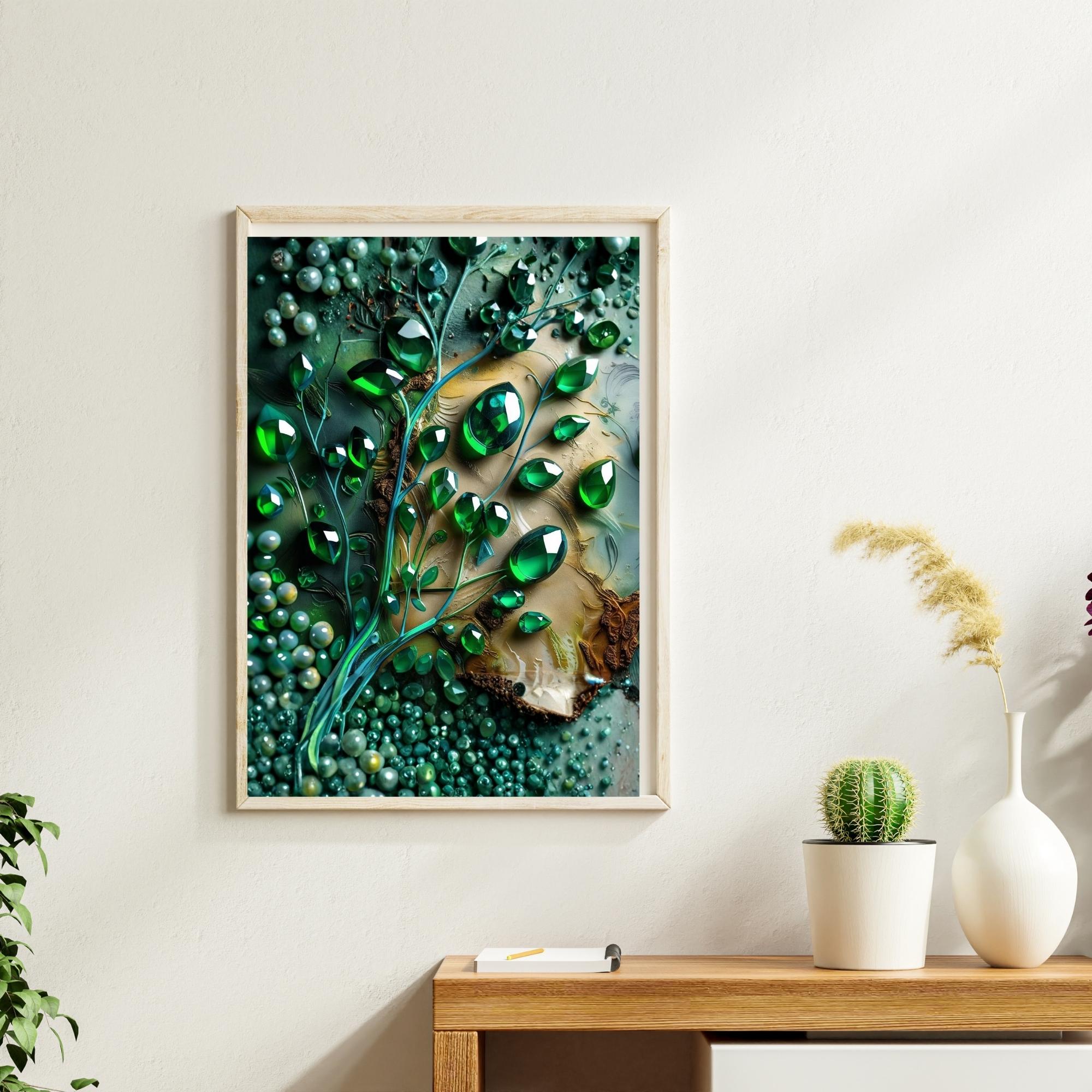 Lustrous Jewel Tone Abstract Wall Art, Vibrant Modern Printable Art, Colorful Luxury Home Decor, Statement Digital Download