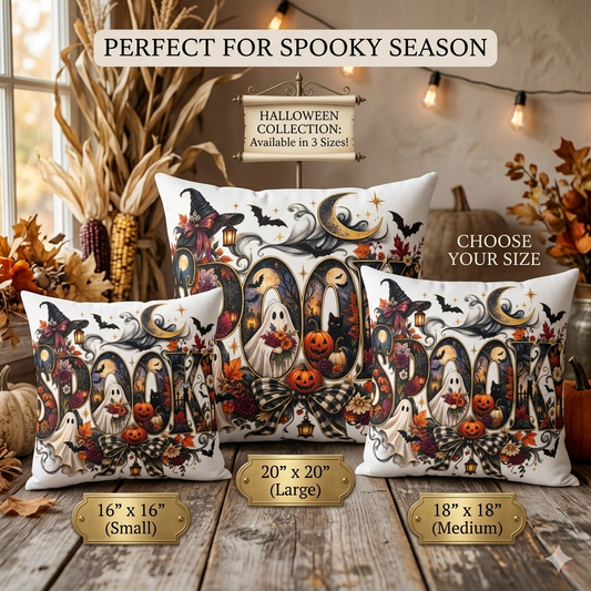 Spooky Halloween Cushion Poly Canvas Fall Home Decor Stuffed Accent Cushions Spooky Festive Collection